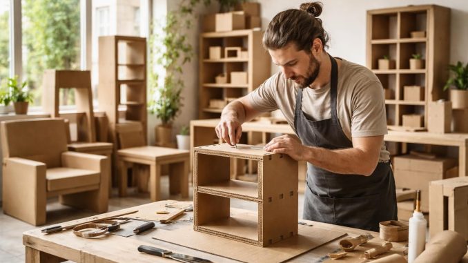 découvrez un fabricant spécialisé dans le meuble en carton pour un mobilier à la fois design, durable et éco-responsable, idéal pour un intérieur respectueux de l'environnement.
