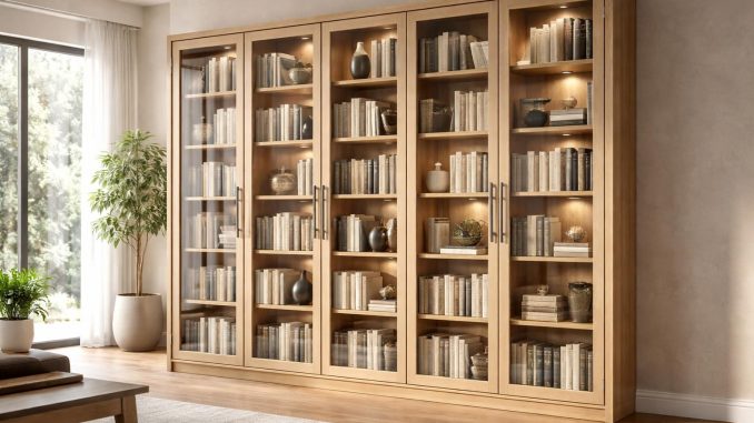 découvrez nos astuces pour relooker votre bibliothèque avec style, en optant pour une bibliothèque vitrée élégante et tendance.