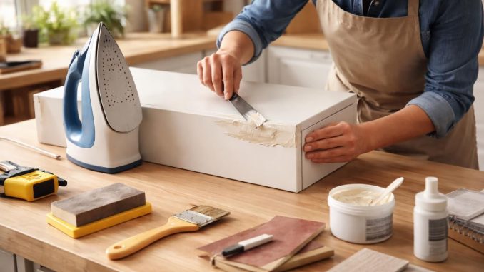 découvrez nos astuces efficaces pour réparer un meuble mélaminé gonflé et retrouvez un résultat parfait, facile et durable.