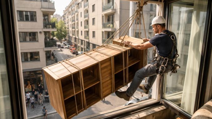 découvrez comment monter un meuble par la fenêtre en toute sécurité en utilisant des cordes, avec des astuces pratiques et des étapes détaillées pour faciliter l'installation.